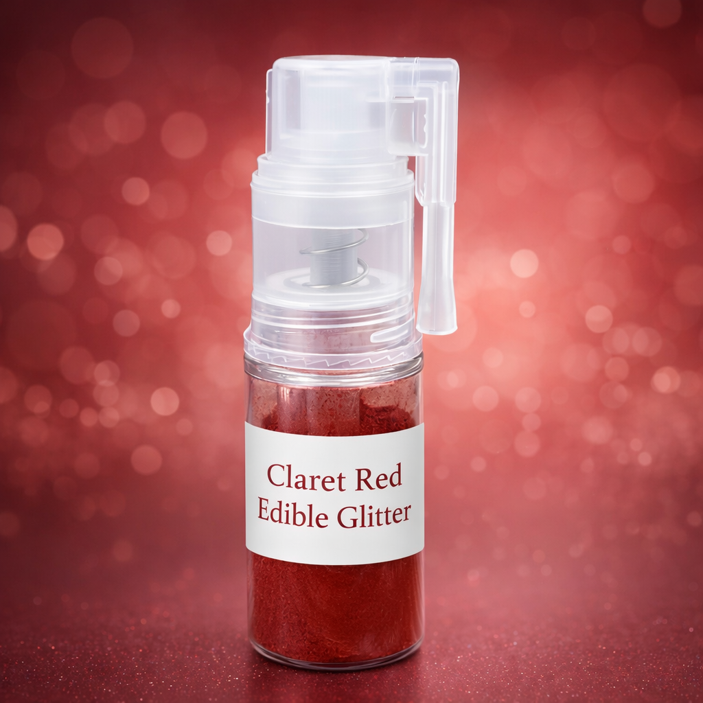 Claret Red Glitter Spray