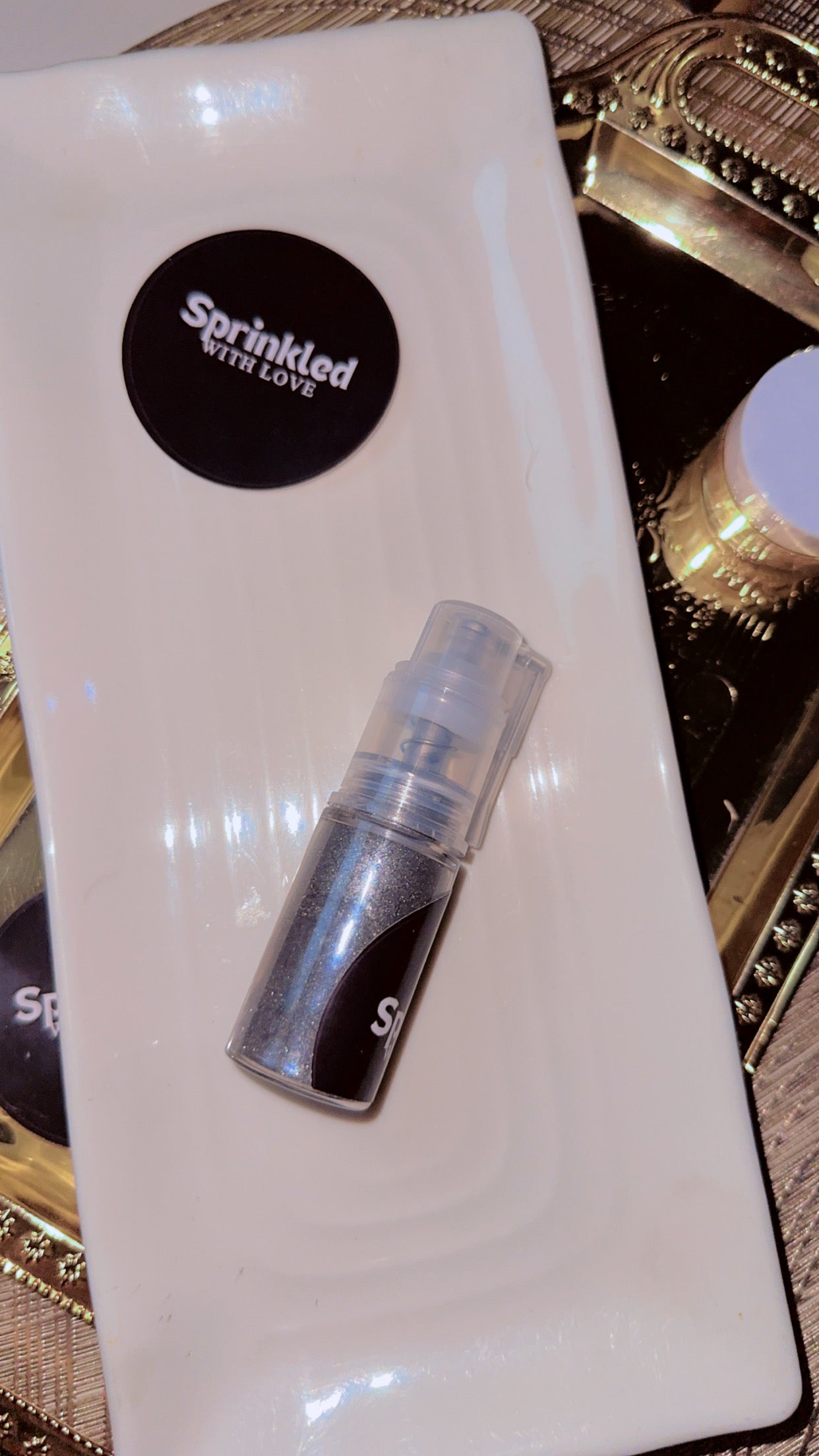 Silver Glitter Spray