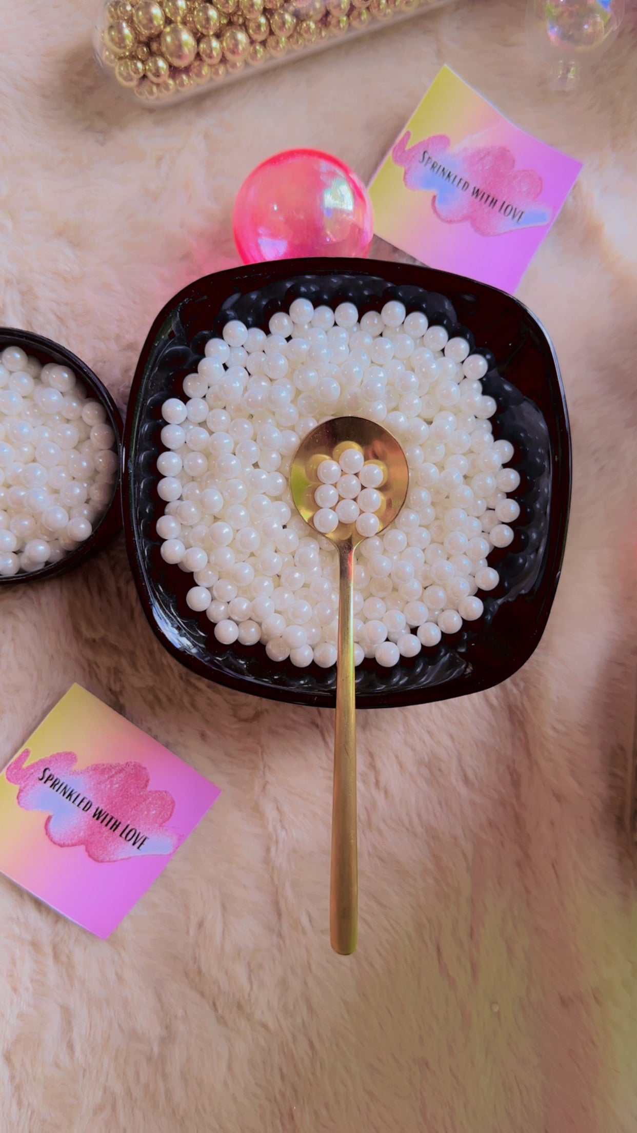 6mm White Sprinkles