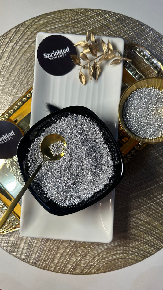 Silver Mini Sprinkles 2mm