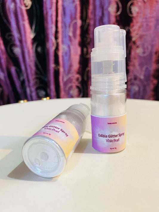 Pearl White Glitter Spray