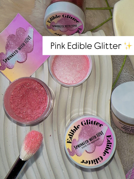 Pink Edible Glitter