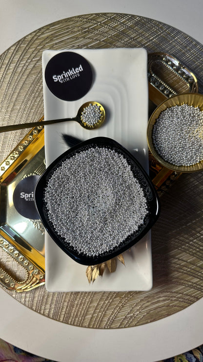 Silver Mini Sprinkles 2mm