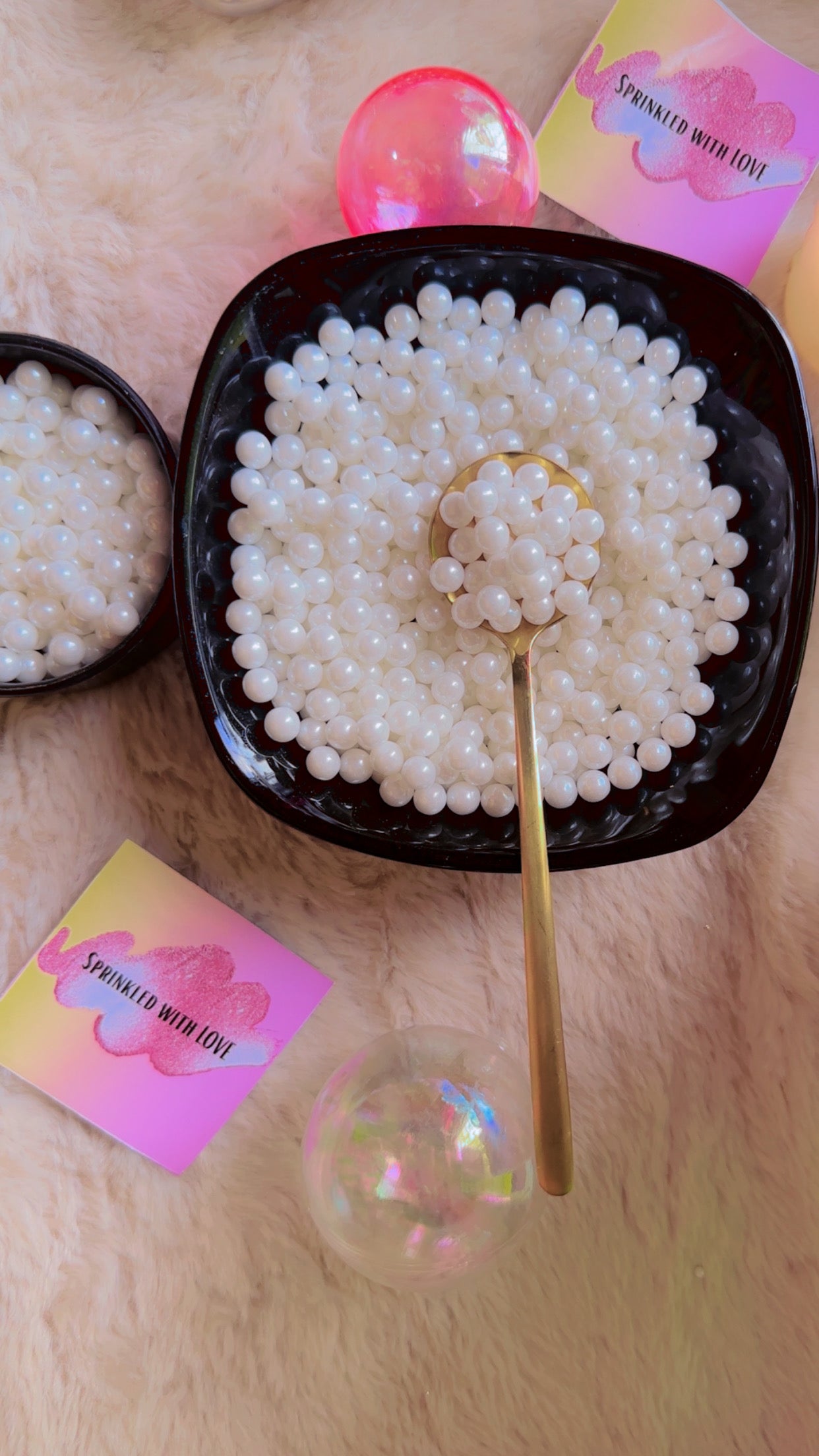 6mm White Sprinkles