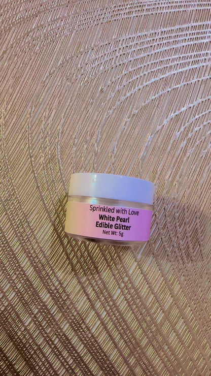 White Pearl Glitter container