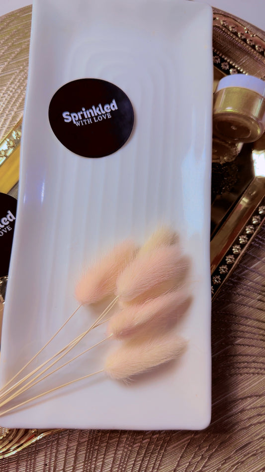 Peachy Pink Bunny Tails 20 pcs