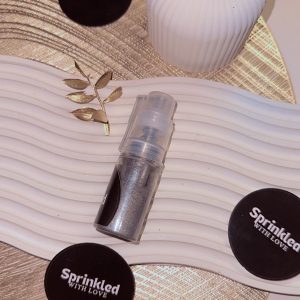 Metallic Silver Edible glitter spray